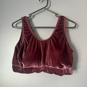 Torrid Velvet Burgundy Bra